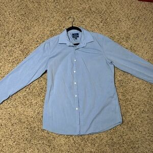 Men’s baby blue Long sleeve dress shirt